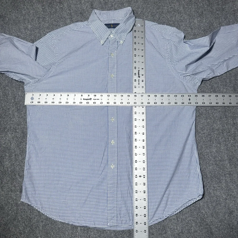 Polo Ralph Lauren Button Down Shirt Plaid Checkered Men XL Long Sleeve Lot of 2